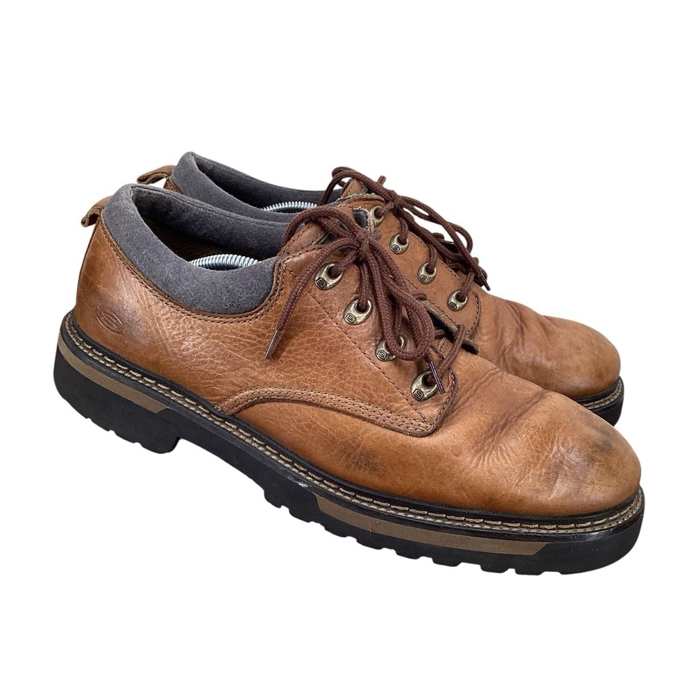 Skechers Tom Cats Men's Sz 13 Oxford Brown Leather Shoes Y2K Chunky Platform